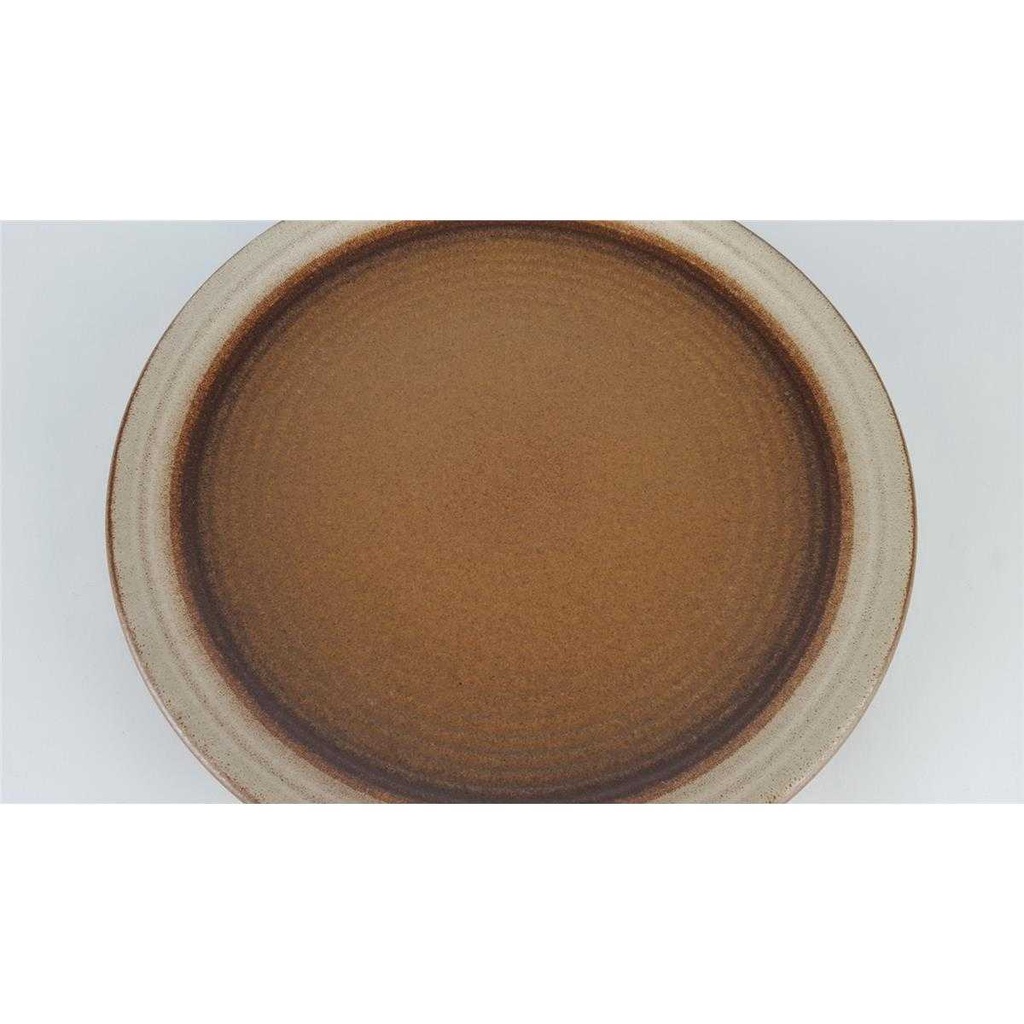 [458133039] Kuchenteller Dessertteller 21,4 cm Gerz Dekor graubraun Gerzit braun gebraucht - gut Bild 3
