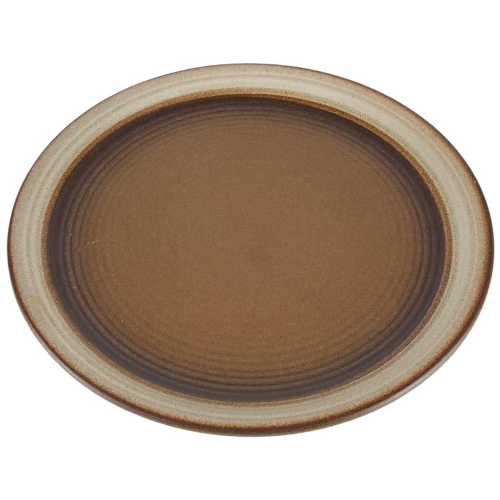 [458133041] Speiseteller Essteller 26 cm Gerz Dekor graubraun Gerzit braun gebraucht - gut Bild 2