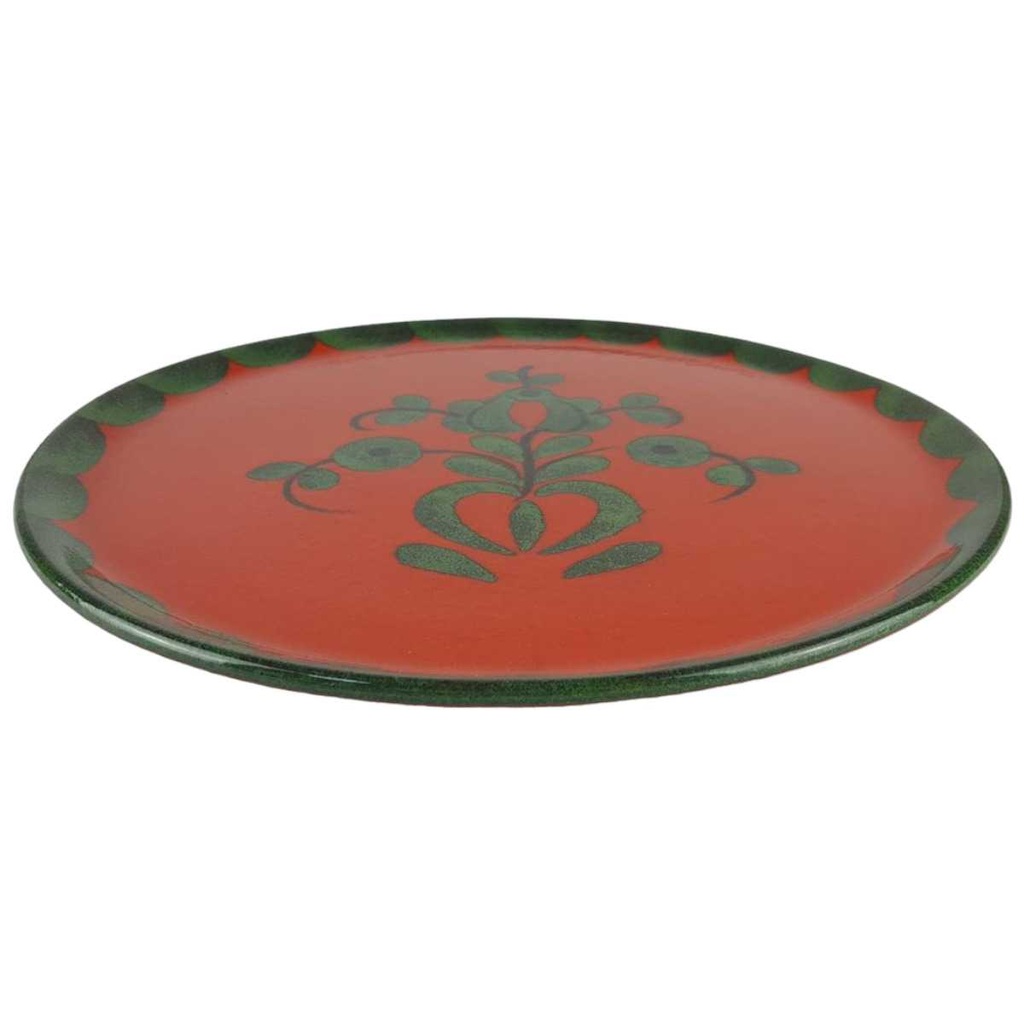 [458133045] Tortenplatte Tortenständer Villeroy & Boch Gallo Piroschka Rot grün gebraucht - gut Bild 2