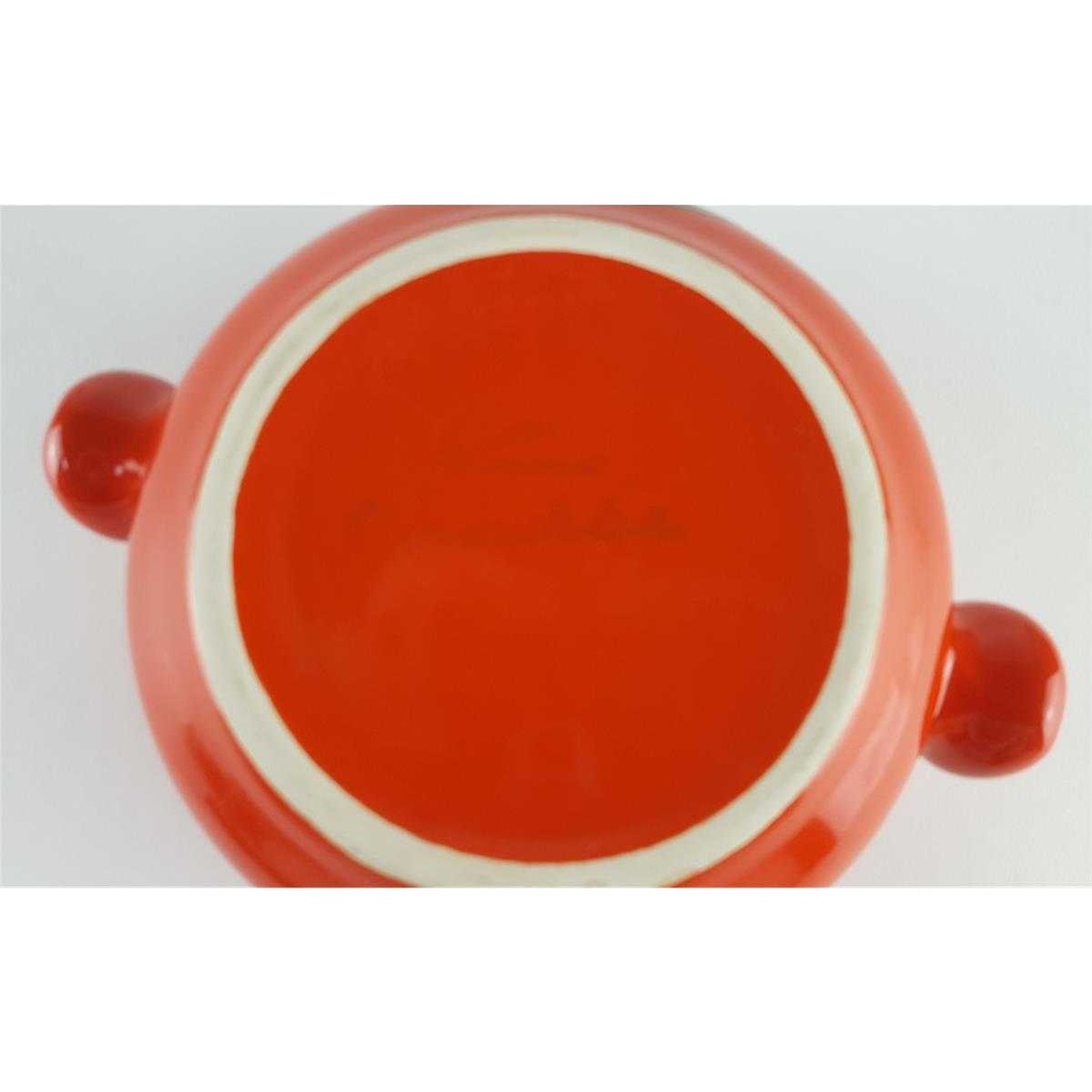 [458133046] Suppentasse Suppenbecher Villeroy & Boch Gallo Piroschka Rot grün gebraucht - gut Bild 4