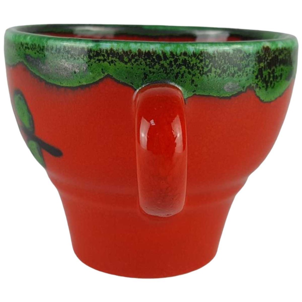[458133047] Kaffeetasse Tasse Villeroy & Boch Gallo Piroschka Rot grün gebraucht - sehr gut Bild 2