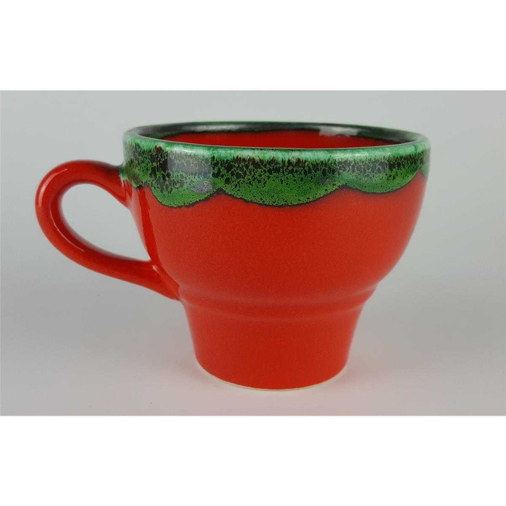 [458133047] Kaffeetasse Tasse Villeroy & Boch Gallo Piroschka Rot grün gebraucht - sehr gut Bild 3