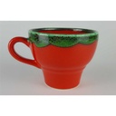 [458133047] Kaffeetasse Tasse Villeroy & Boch Gallo Piroschka Rot grün gebraucht - sehr gut Bild 3