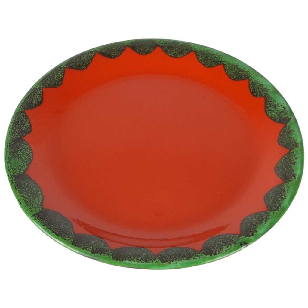 [458133048] Untertasse für Suppe 17 cm Villeroy & Boch Gallo Piroschka Rot grün gebraucht - gut Bild 2