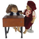 [2118987] 2er Set Charakterpuppen Sammlerpuppen Puppen inkl. Puppenständer mit Schulbank Gusseisen 4tlg. Bild 2