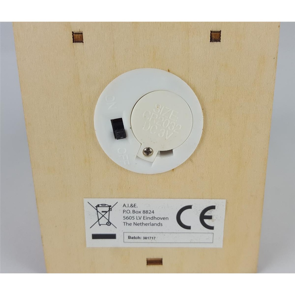 [458133077] Mini Holz Haus mit LED Beleuchtung Weihnachten Fenster Deko H 10,4 cm Bild 7
