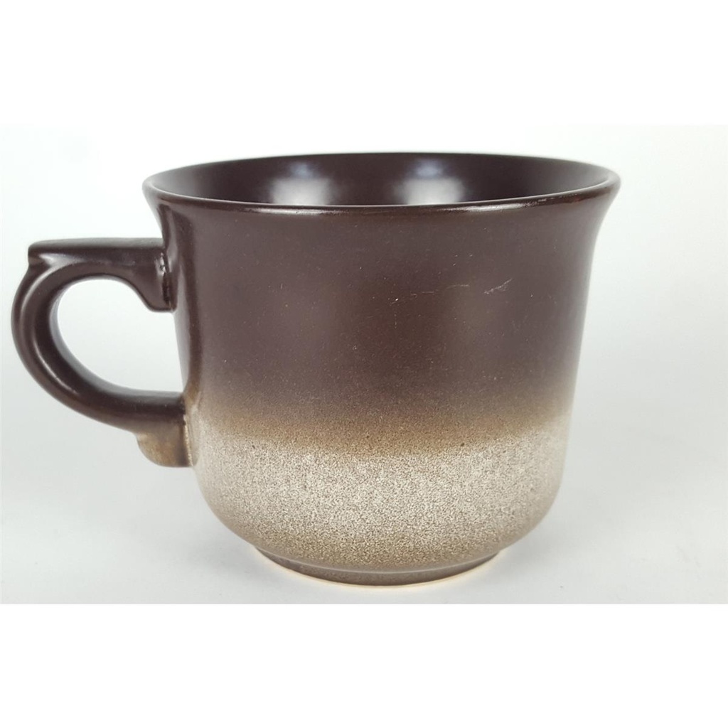 [458133078] Steingut Keramik Kaffeetasse braun H 6,8 cm Bild 3
