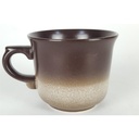 [458133078] Steingut Keramik Kaffeetasse braun H 6,8 cm Bild 3
