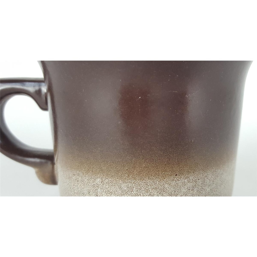 [458133078] Steingut Keramik Kaffeetasse braun H 6,8 cm Bild 4