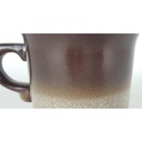 [458133078] Steingut Keramik Kaffeetasse braun H 6,8 cm Bild 4