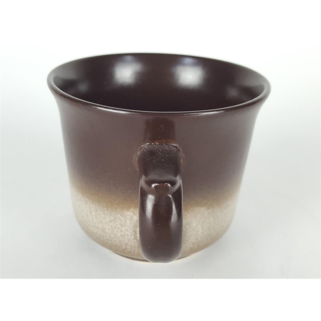 [458133078] Steingut Keramik Kaffeetasse braun H 6,8 cm Bild 5