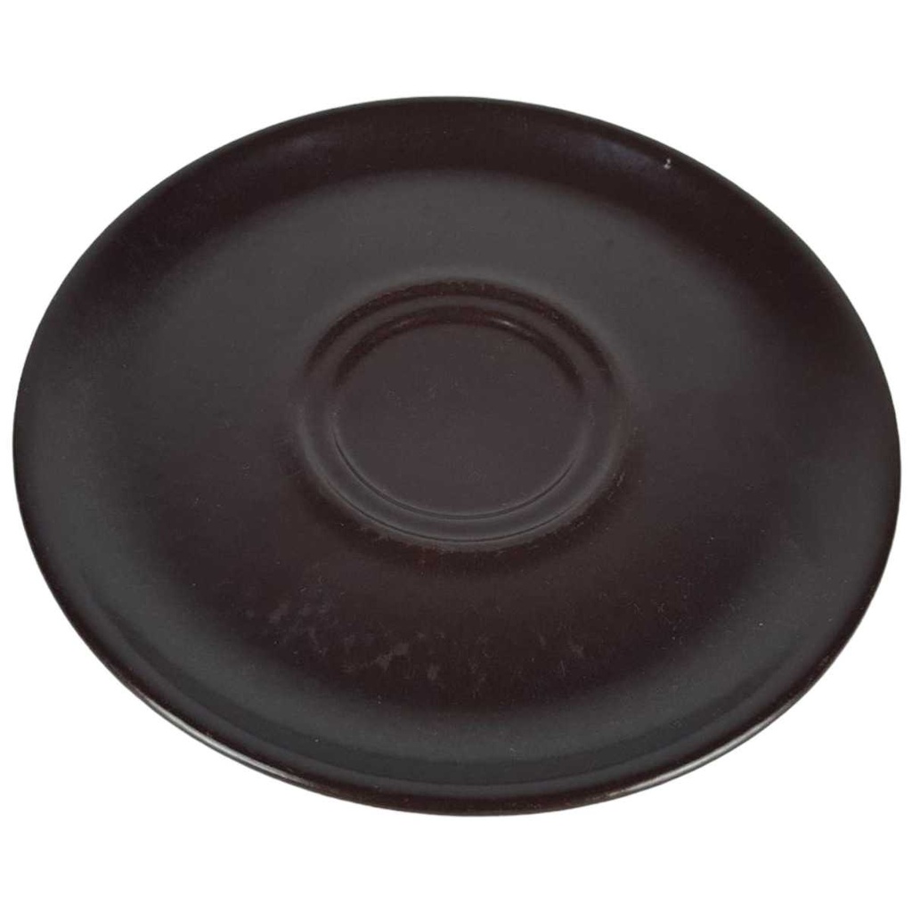[458133079] Untertasse für Kaffee 14,5 cm Staffel Stoneware braun gebraucht - akzeptabel Bild 2