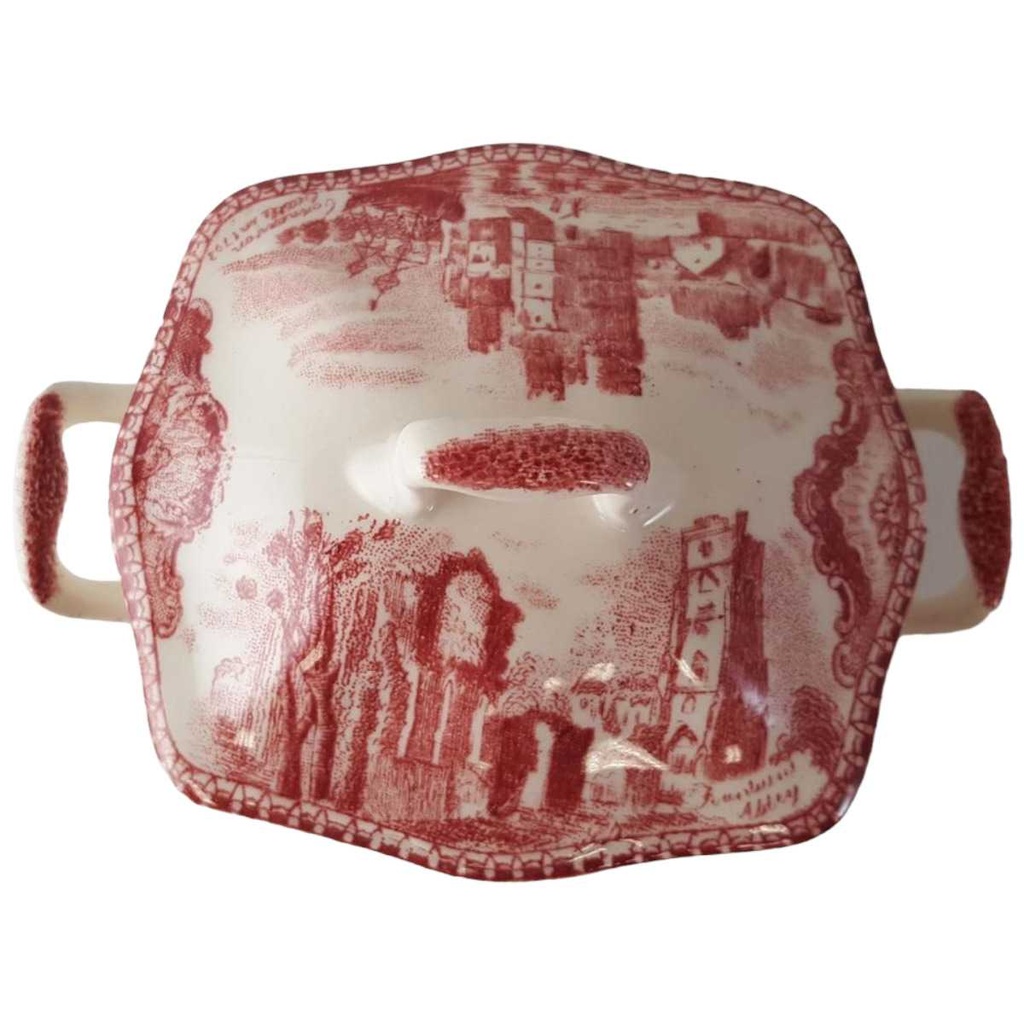 [45813309] Zuckerdose Johnson Bros Old Britain Castles Rot Bild 2