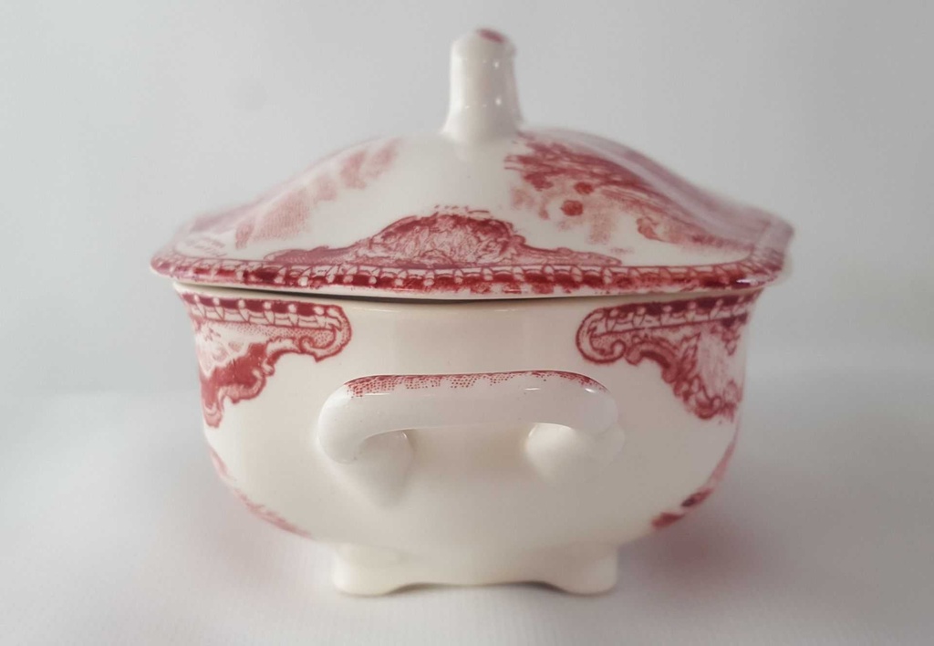 [45813309] Zuckerdose Johnson Bros Old Britain Castles Rot Bild 3