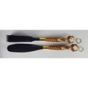 [458133093] Brush & Shoehorn Set Schuhlöffel Bürste Antelope Kopf 2 tlg Japan Bild 3