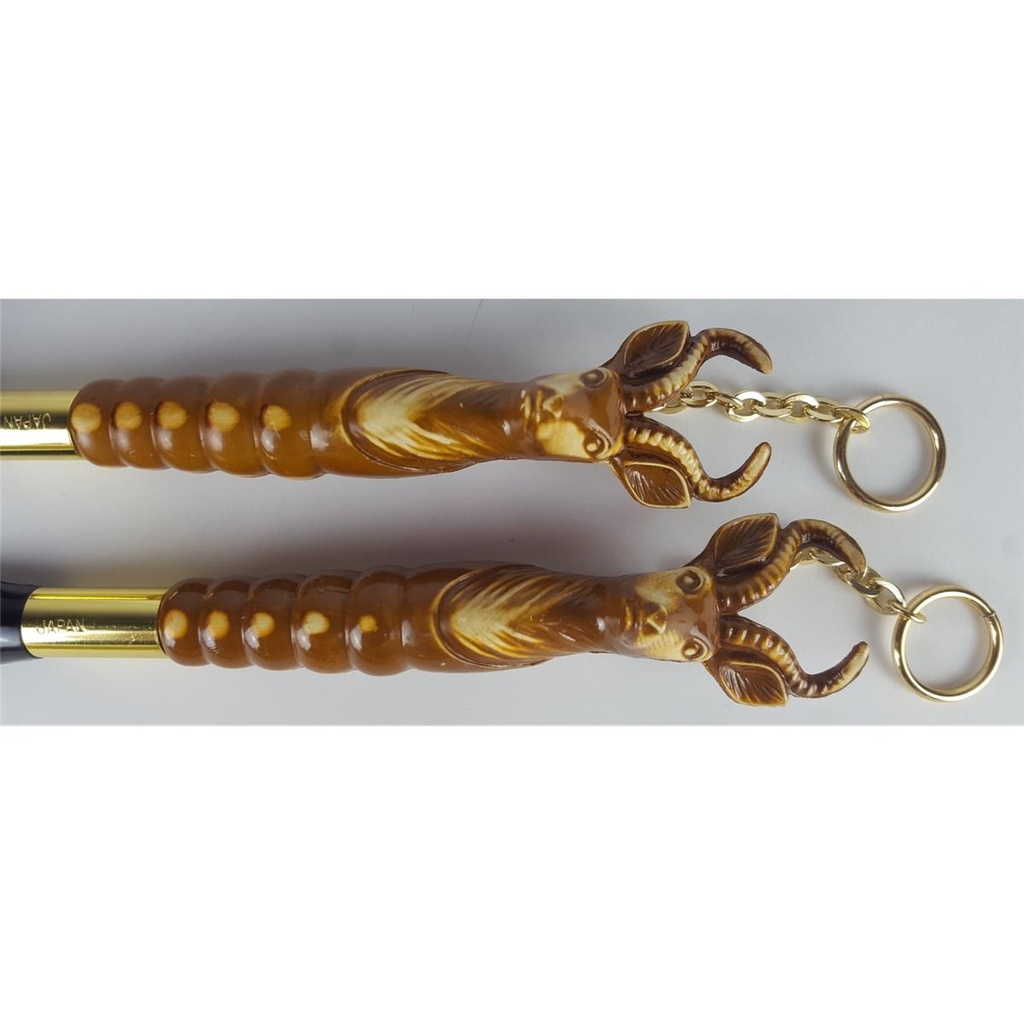 [458133093] Brush & Shoehorn Set Schuhlöffel Bürste Antelope Kopf 2 tlg Japan Bild 4
