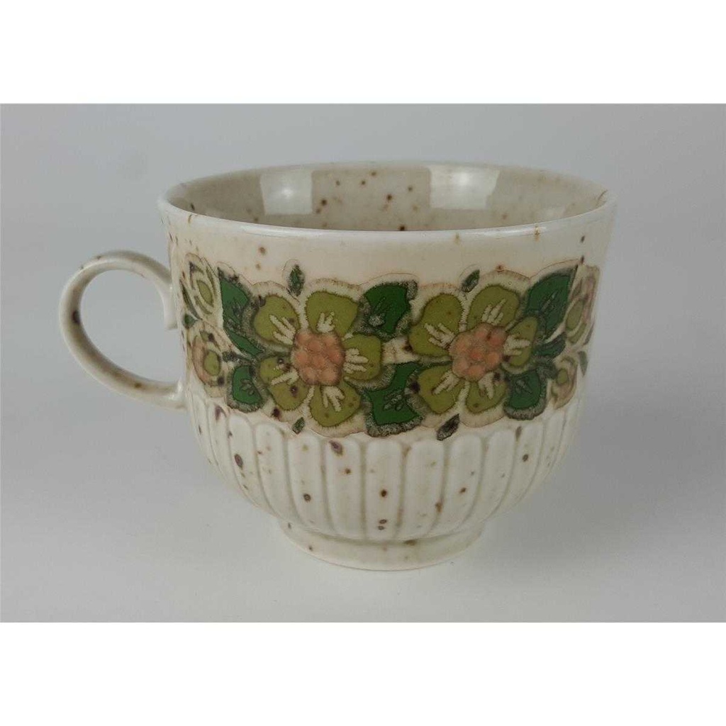 [458133115] Kaffeetasse Tasse Winterling Marktleuthen Blumenmotiv grün gebraucht - sehr gut Bild 4
