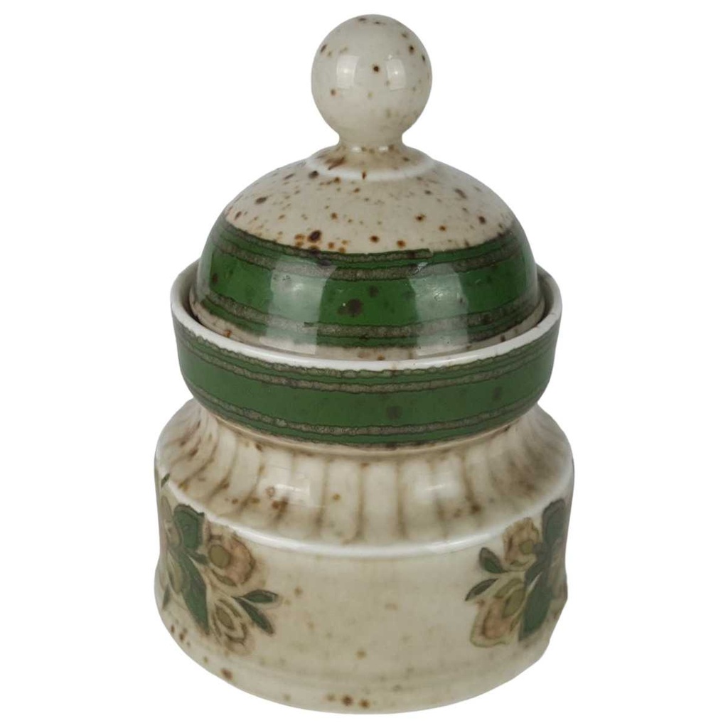 [458133116] Zuckerdose Winterling Marktleuthen Blumenmotiv grün gebraucht - sehr gut Bild 2