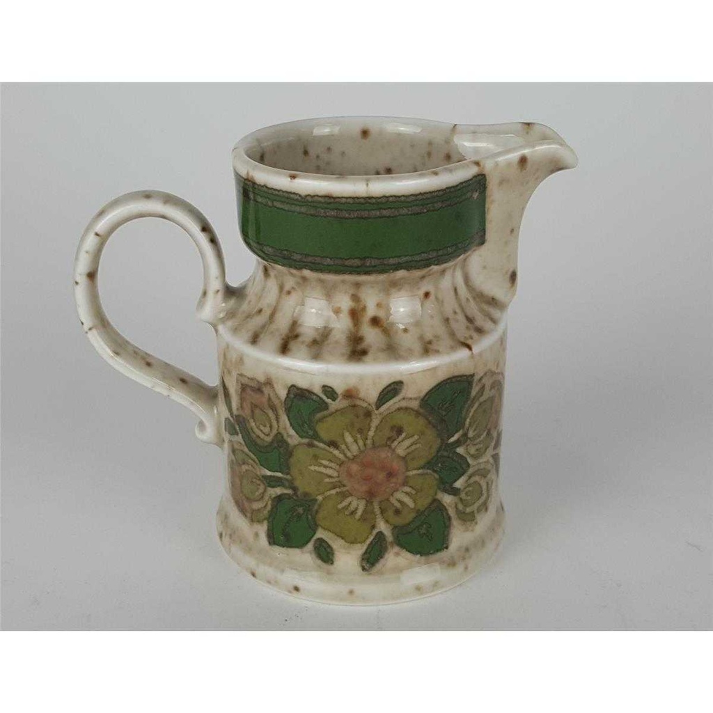 [458133117] Milchkännchen Winterling Marktleuthen Blumenmotiv grün gebraucht - sehr gut Bild 3