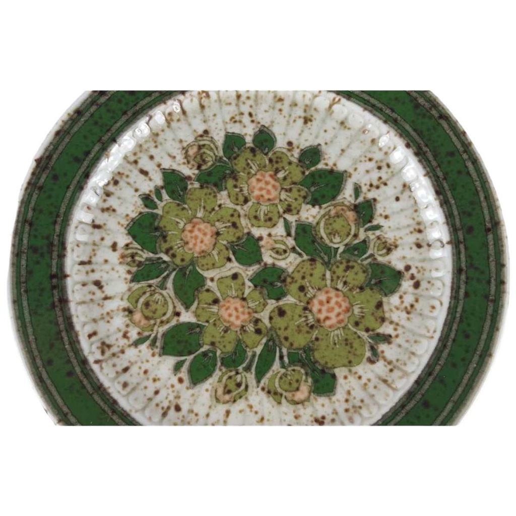 [458133118] Kuchenteller Dessertteller 19,7 cm Winterling Marktleuthen Blumenmotiv grün gebraucht - sehr gut Bild 2