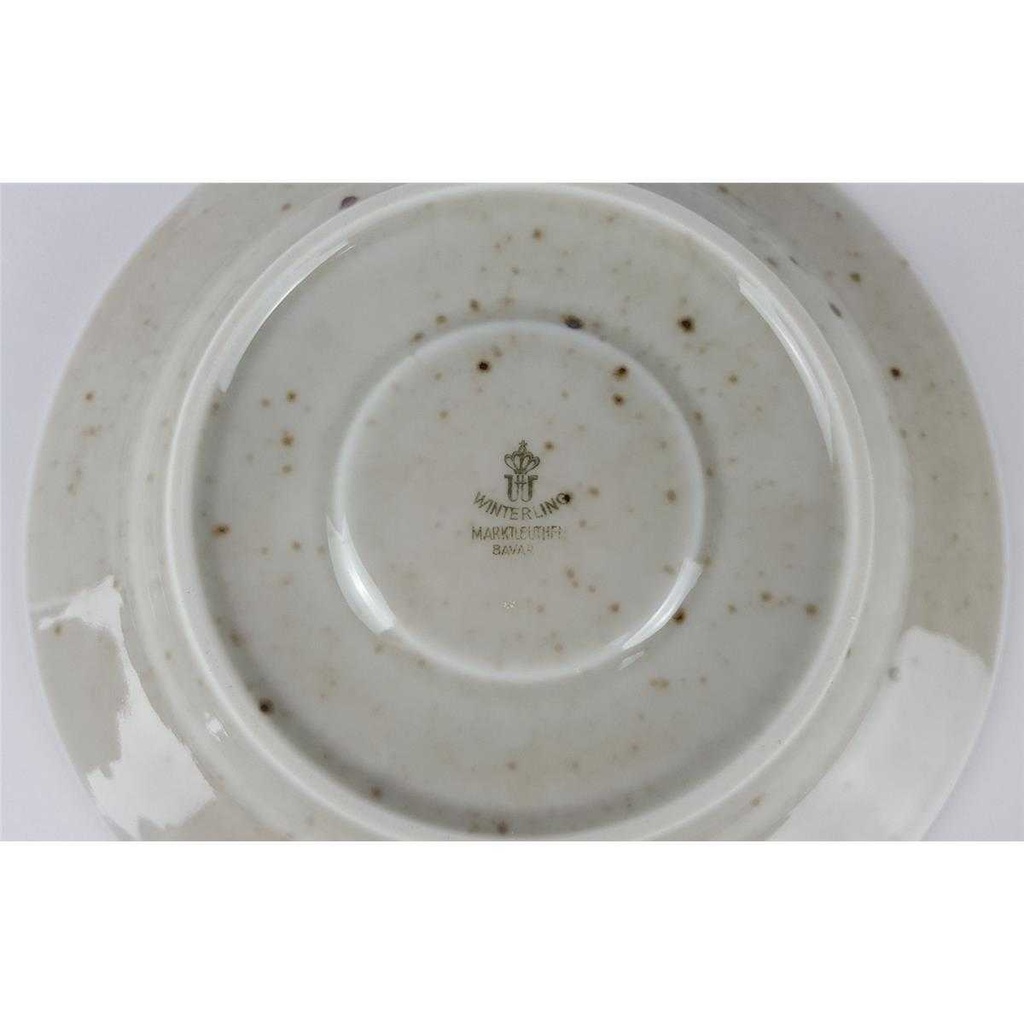 [458133119] Untertasse für Kaffee 14,2 cm Winterling Marktleuthen Blumenmotiv grün gebraucht - sehr gut Bild 3
