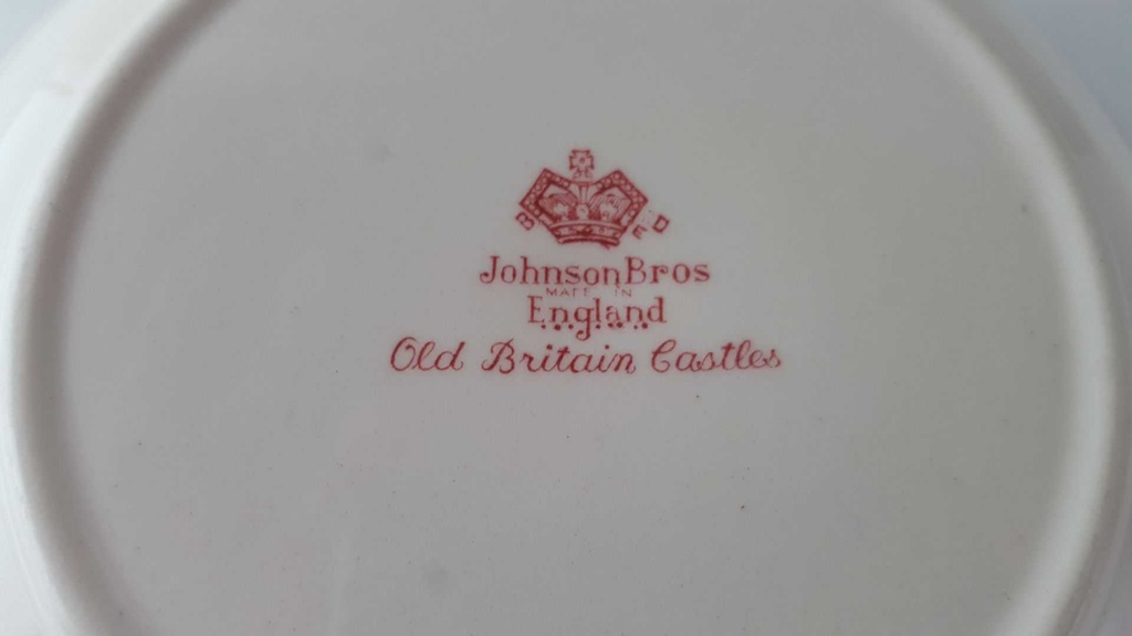 [45813312] Schüssel Servierschüssel Johnson Bros Old Britain Castles Rot gebraucht - sehr gut Bild 5