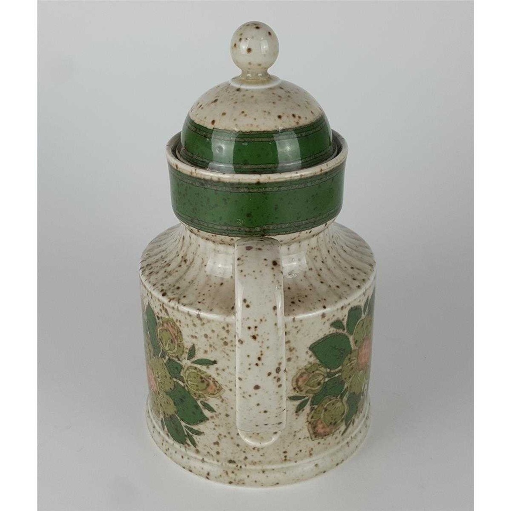 [458133120] Kaffeekanne 1,2 L Winterling Marktleuthen Blumenmotiv grün gebraucht - sehr gut Bild 4
