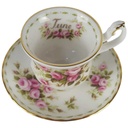 [458133129] Miniaturtasse mit Untertasse Royal Albert Flower of The Month June gebraucht - sehr gut Bild 2