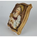 [2118988] 3D Porzellan Wandbild Deko Frau mit Weizen 16,3x19 cm Bild 6