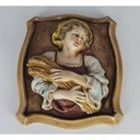 [2118988] 3D Porzellan Wandbild Deko Frau mit Weizen 16,3x19 cm Bild 8