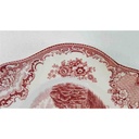 [45813314-1] Servierplatte Speiseplatte Fleischplatte 30x25,2 cm Johnson Bros Old Britain Castles Rot gebraucht - sehr gut Bild 3