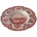 [45813317] Suppenteller 22,5 cm Johnson Bros Old Britain Castles Rot gebraucht - sehr gut Bild 2