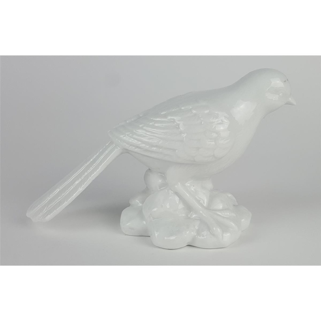 [458133177] Porzellan Figur Dekofigur Spatz weiß H 10,3 cm Bild 2