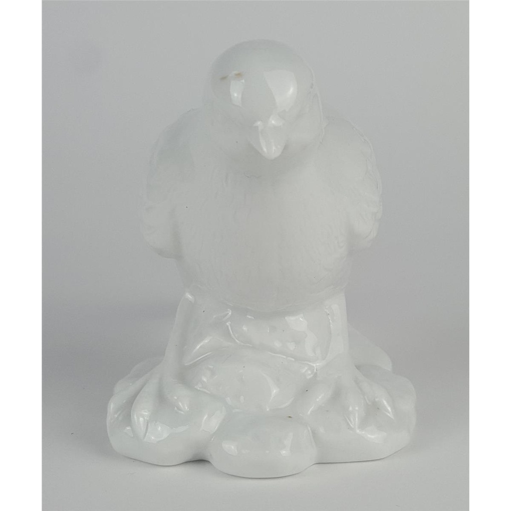 [458133177] Porzellan Figur Dekofigur Spatz weiß H 10,3 cm Bild 3