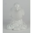 [458133177] Porzellan Figur Dekofigur Spatz weiß H 10,3 cm Bild 3