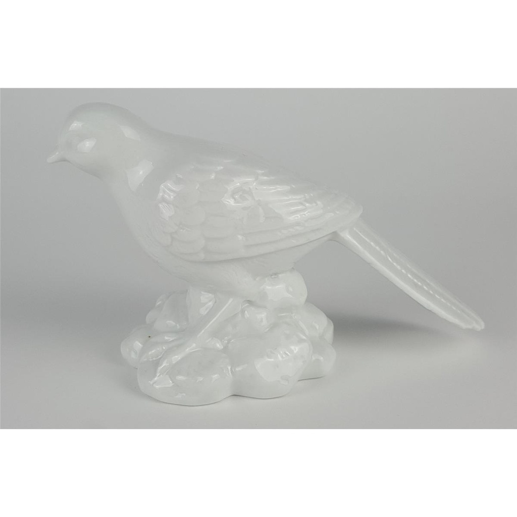 [458133177] Porzellan Figur Dekofigur Spatz weiß H 10,3 cm Bild 4