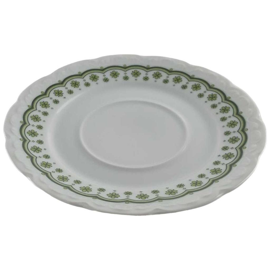 [458133188] Untertasse für Suppe 17,2 cm Mitterteich Form 110 Streublume grün gebraucht - gut Bild 2