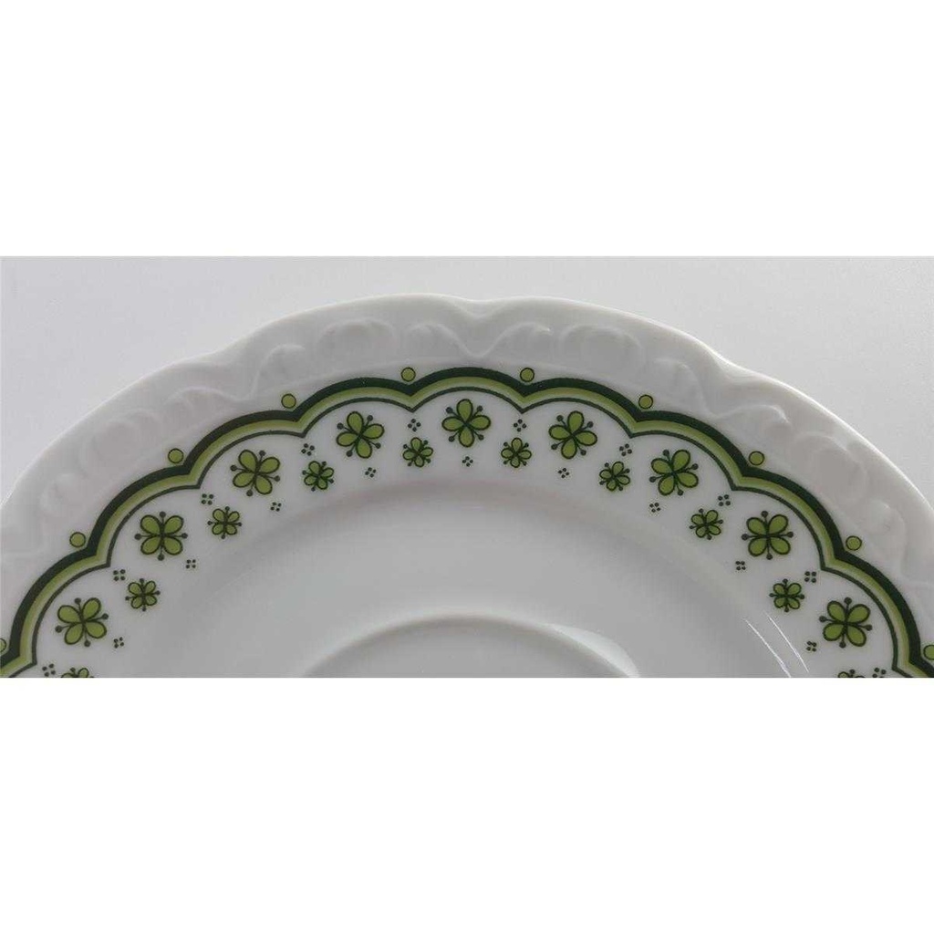 [458133188] Untertasse für Suppe 17,2 cm Mitterteich Form 110 Streublume grün gebraucht - gut Bild 3