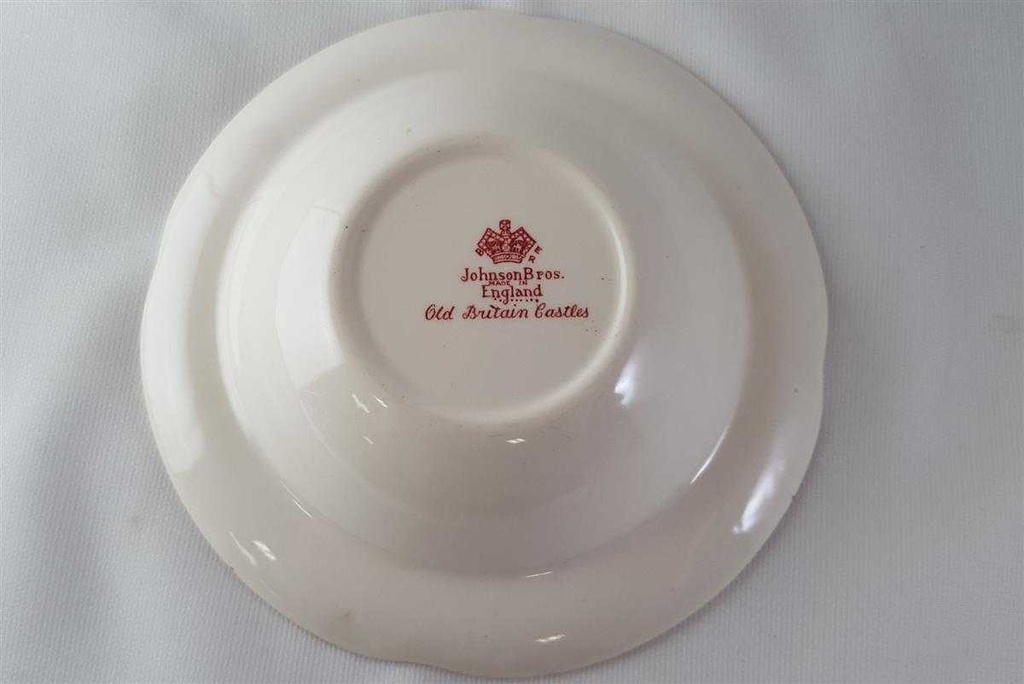 [45813319] Dessertschale mit Fahne 16,3 cm Johnson Bros Old Britain Castles Rot gebraucht - sehr gut Bild 3
