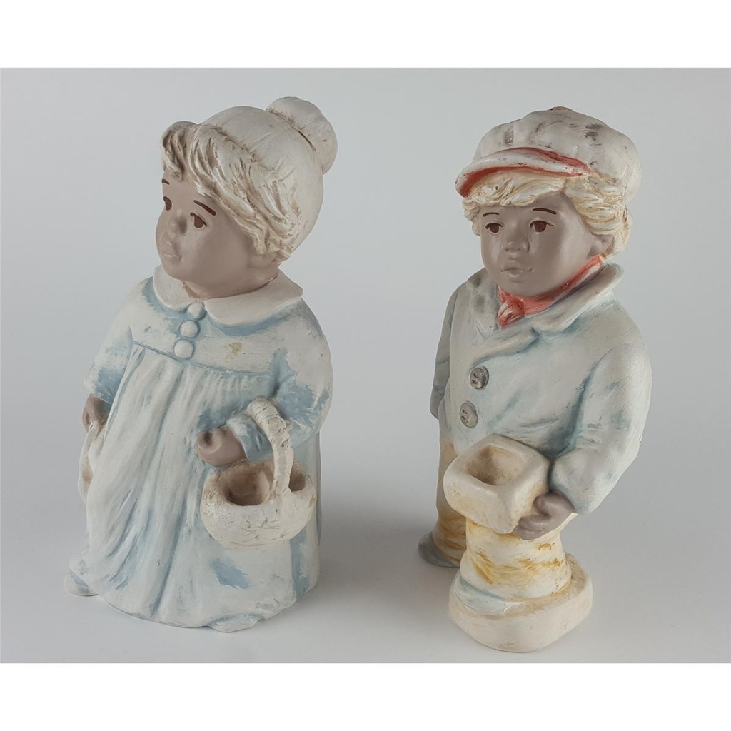 [458133192] Steinfiguren Figur Mädchen und Junge 2 tlg Bild 4
