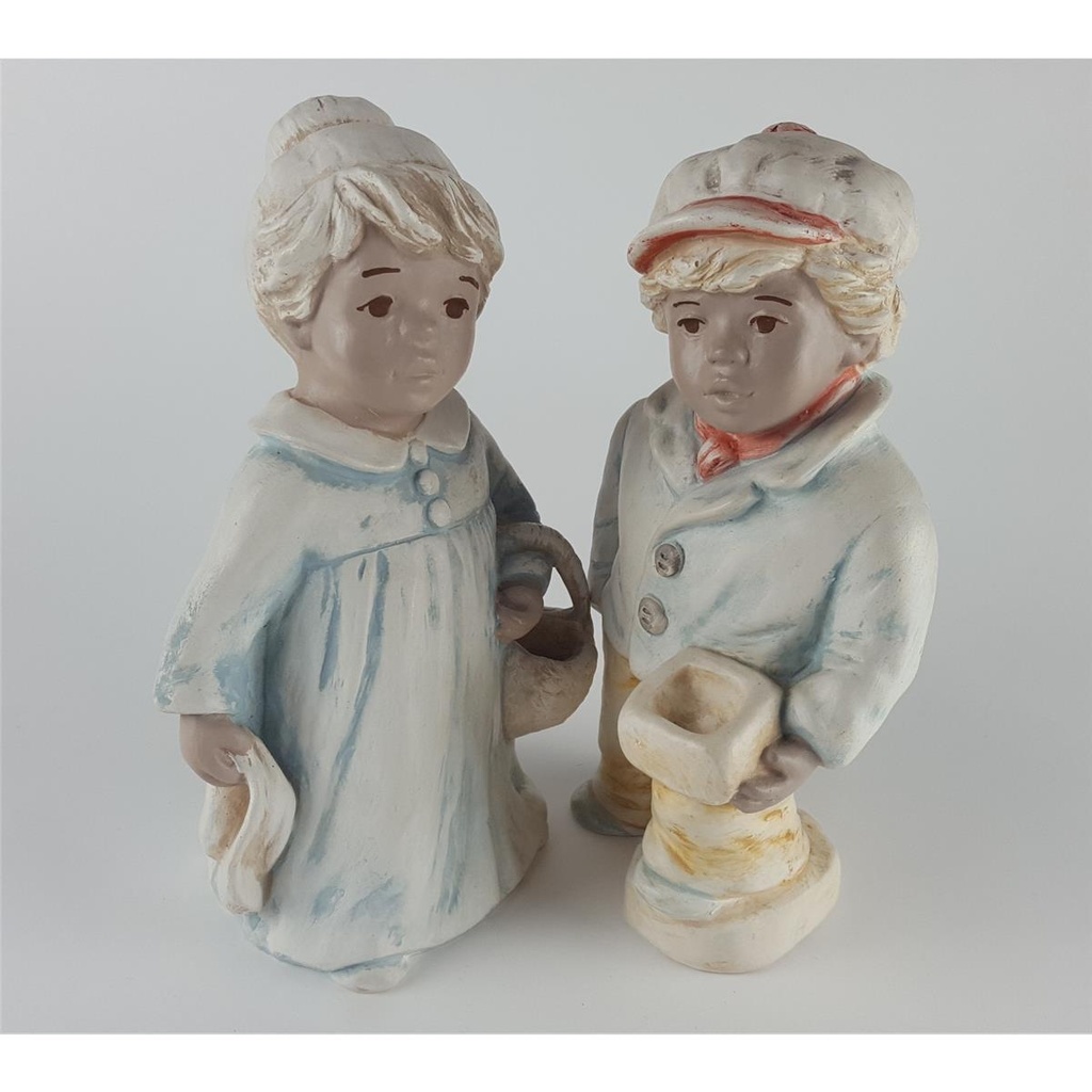 [458133192] Steinfiguren Figur Mädchen und Junge 2 tlg Bild 5