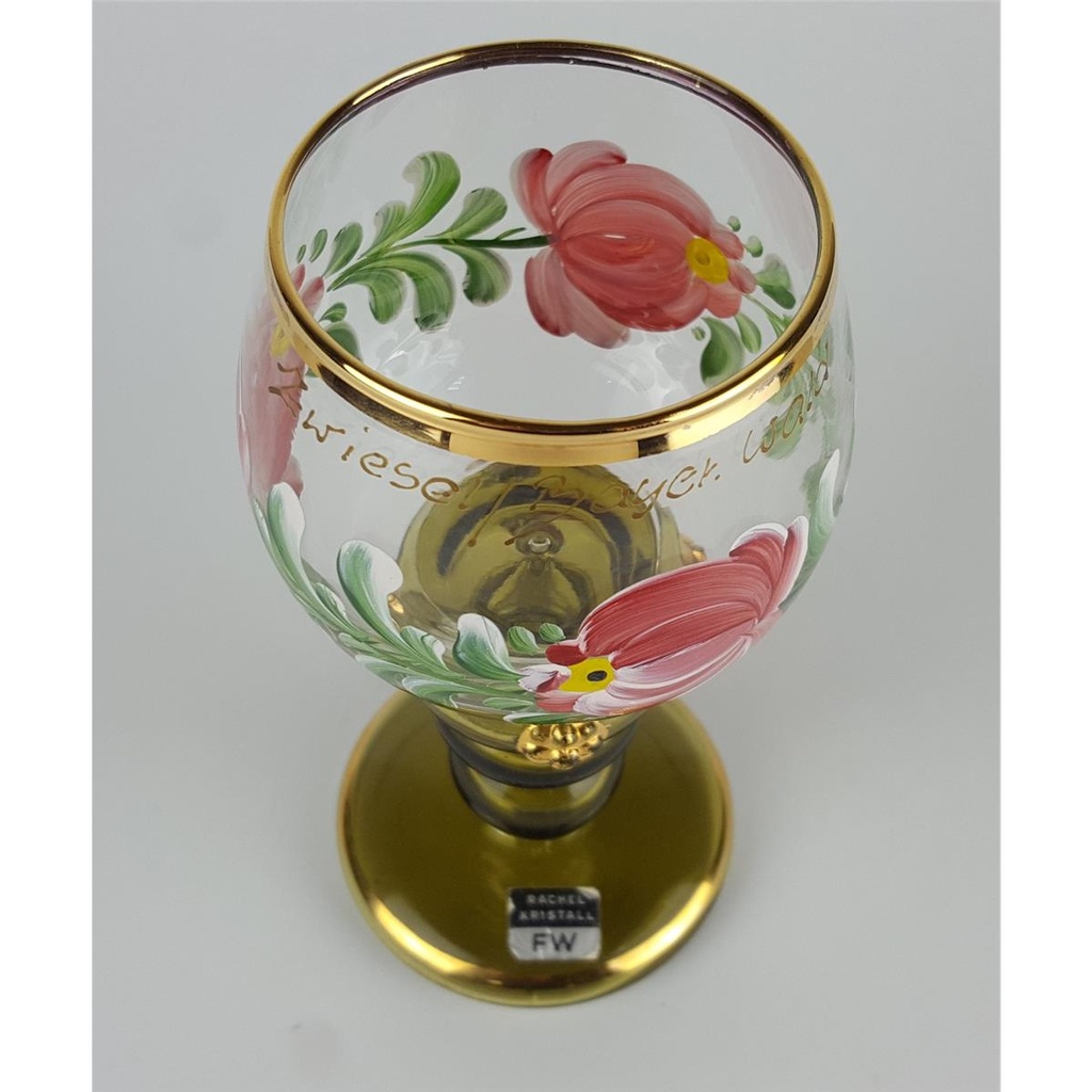 [458133204] Weinglas Weinrömer Andenkenglas Überfangglas Zwiesel Rachel gebraucht - gut Bild 5