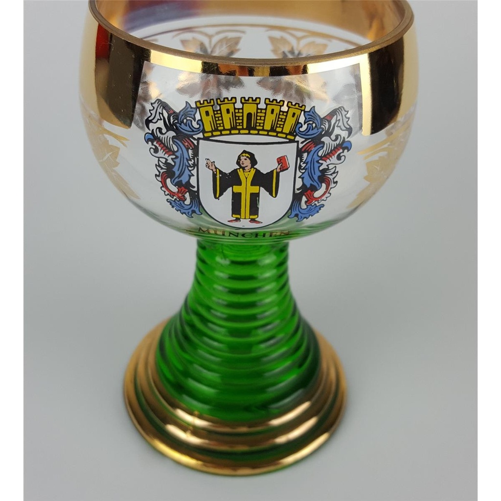 [458133205] Weinglas Römer Andenkenglas München Goldrand H 14,4 cm Bild 2