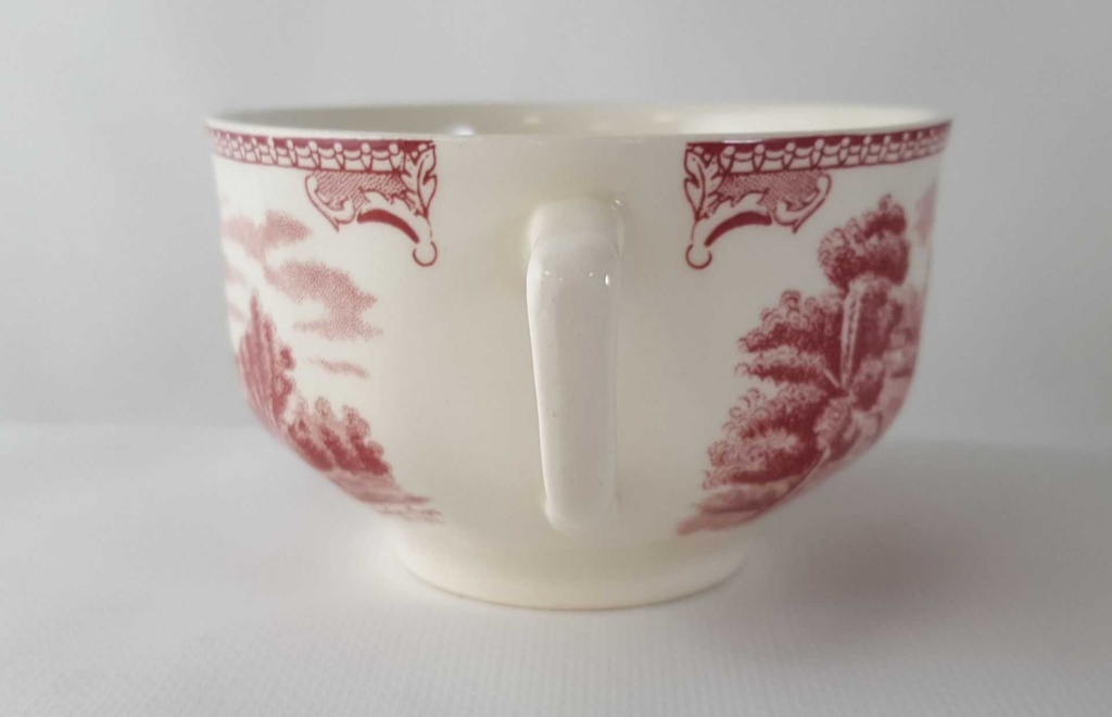 [45813323] Teetasse Tasse ohne Innendekor Johnson Bros Old Britain Castles Rot Bild 4
