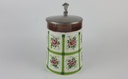 [2118993] BMF Bierkrug mit Deckel 0,5 L Blumendekor rosa grün braun Bild 2