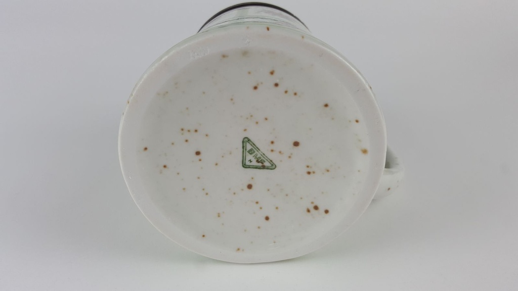[2118993] BMF Bierkrug mit Deckel 0,5 L Blumendekor rosa grün braun Bild 7