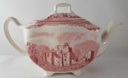 [45813324] Teekanne 0,8 L Johnson Bros Old Britain Castles Rot gebraucht - gut Bild 3