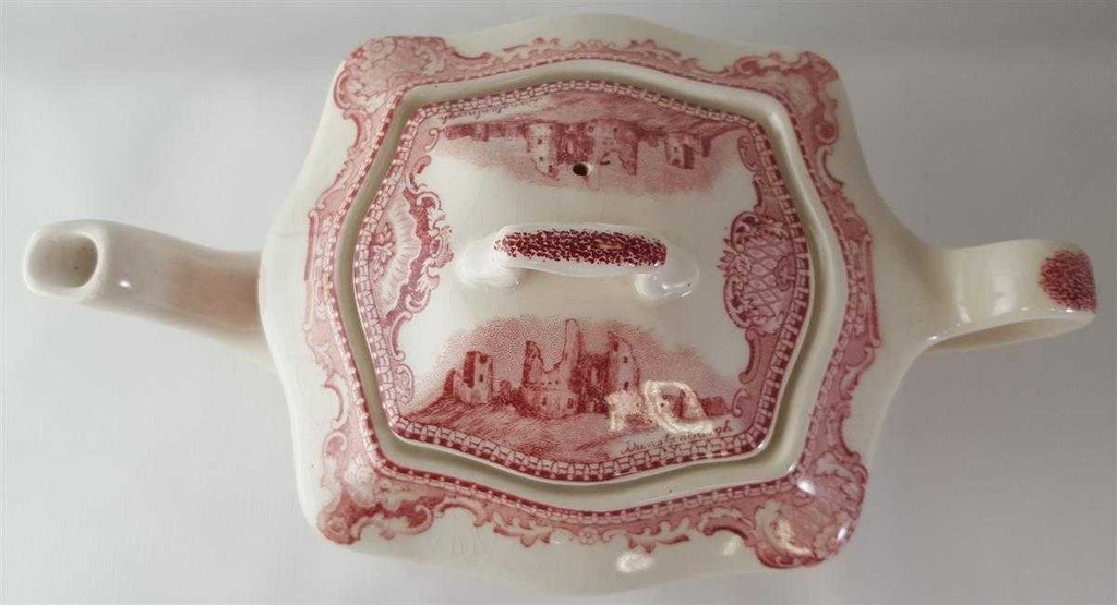 [45813324] Teekanne 0,8 L Johnson Bros Old Britain Castles Rot gebraucht - gut Bild 5