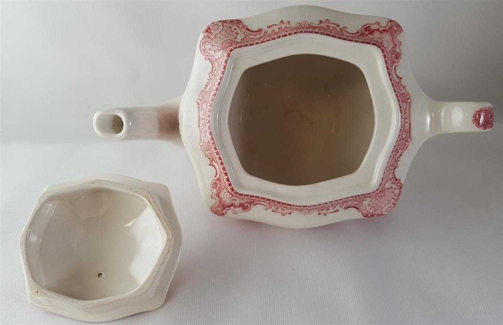 [45813324] Teekanne 0,8 L Johnson Bros Old Britain Castles Rot gebraucht - gut Bild 6