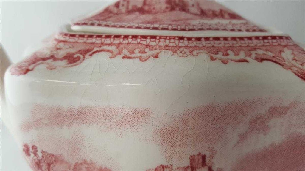 [45813324] Teekanne 0,8 L Johnson Bros Old Britain Castles Rot gebraucht - gut Bild 8